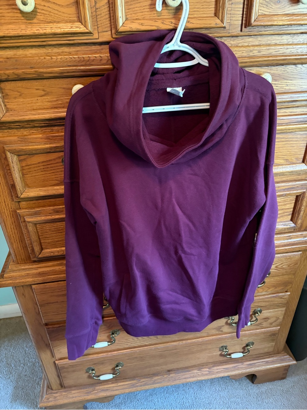 ZYIA Women's Plum Cowl Neck Pullover Sweater